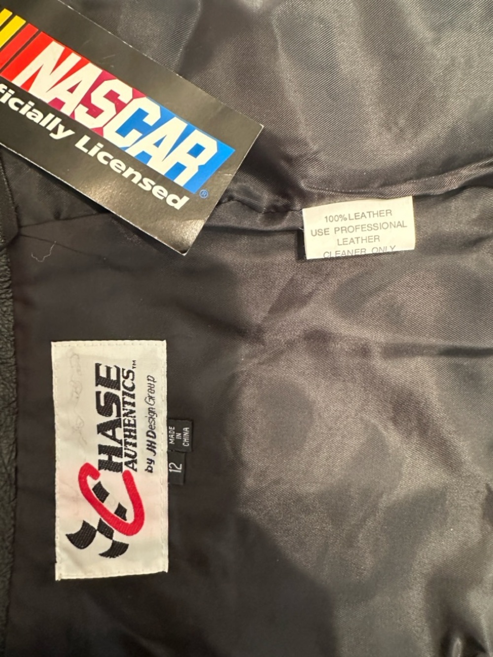 ✨🏁 Vintage #3 Dale Earnhardt 100% Genuine Leather Black Mini Skirt NASCAR - Picture 12 of 14